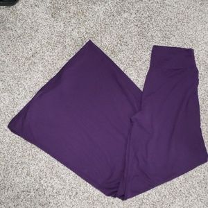 Zenana Premium plum wide leg palazzo pants